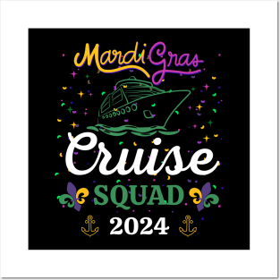 Mardi Gras Cruise 2024 Ship Family Matching Trip Costume Posters and Art